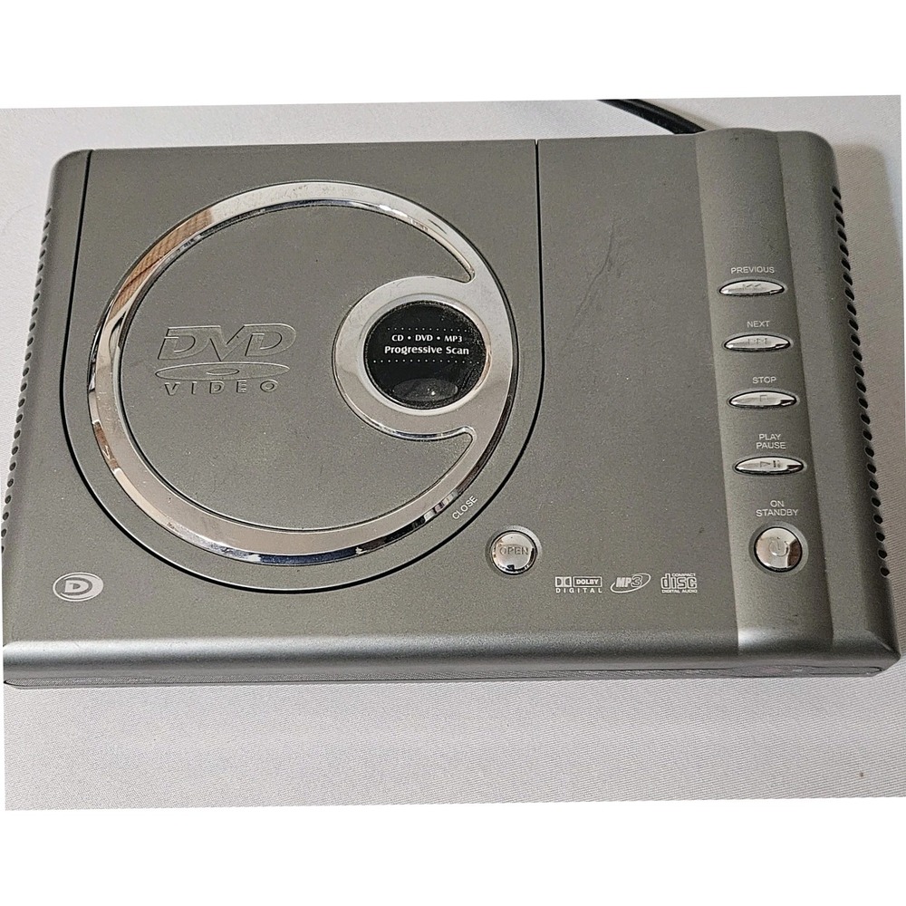 Durabrand small‎ DVD Player Silver DVD-1002 Progressive Scan MP3 CD Player